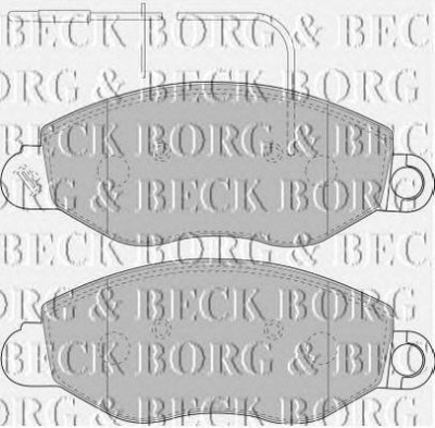 BORG & BECK bbp1850 -  Комплект тормозных колодок, дисковый тормоз